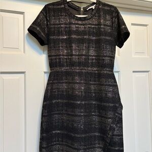 Elegant Black and Silver Women's Dress